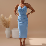 Valentina Moreau | Riviera Strapless Midi Wedding Dress Luxe