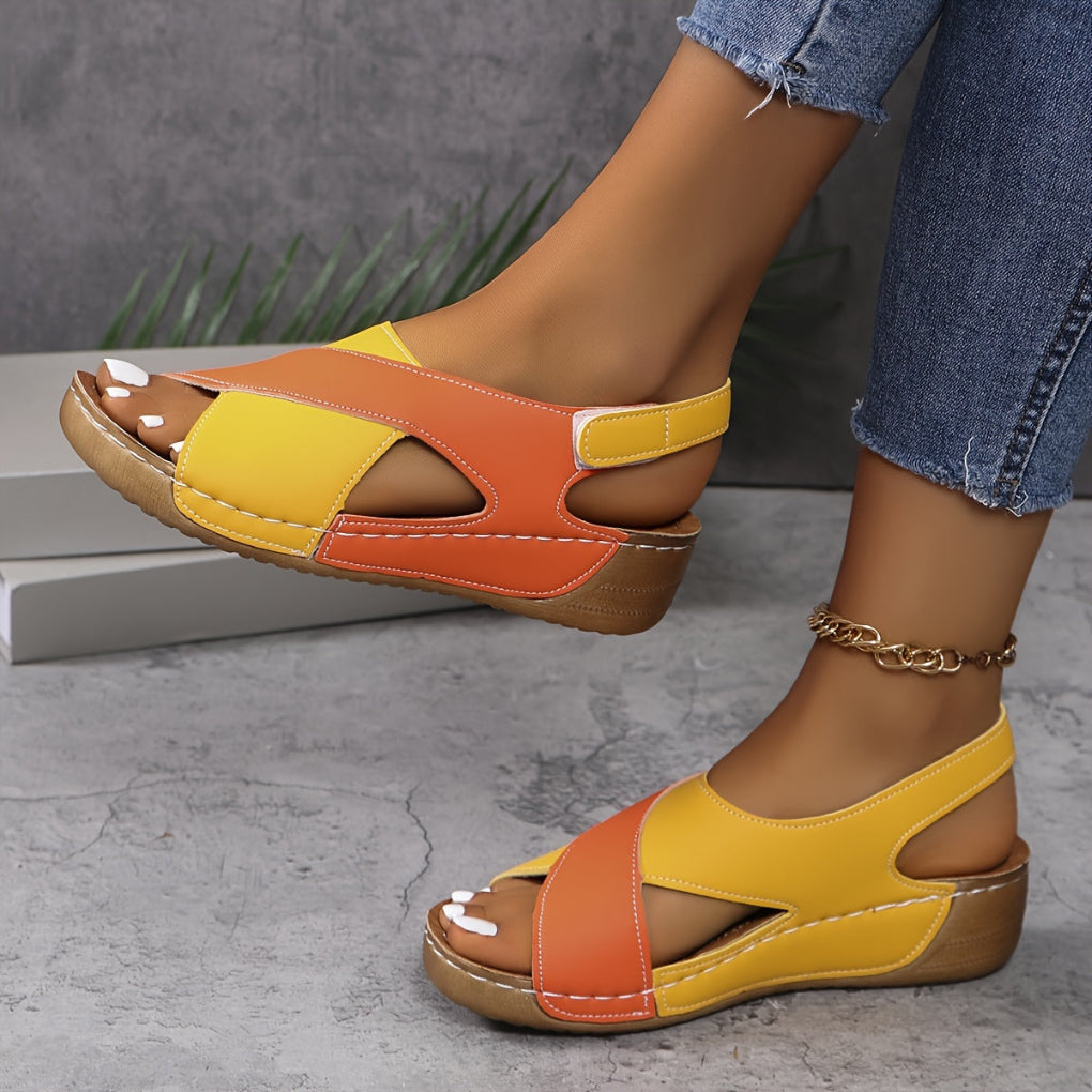 Clara Fontaine | Comfort Cross-Strap Walking Sandals For Women