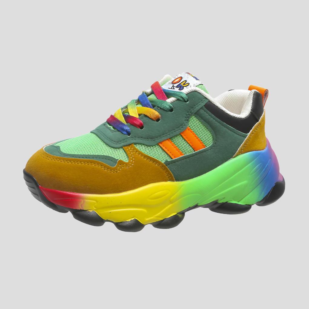 Alessandro Virelli | Vibrant Chunky Rainbow Sneakers For Men