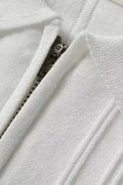 Adrien Beaumont | Ribbed Zip Polo Shirt