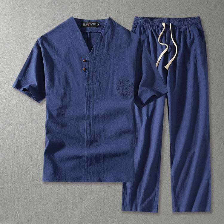 Rafael Bellini | Linen Two-Piece Set For Men