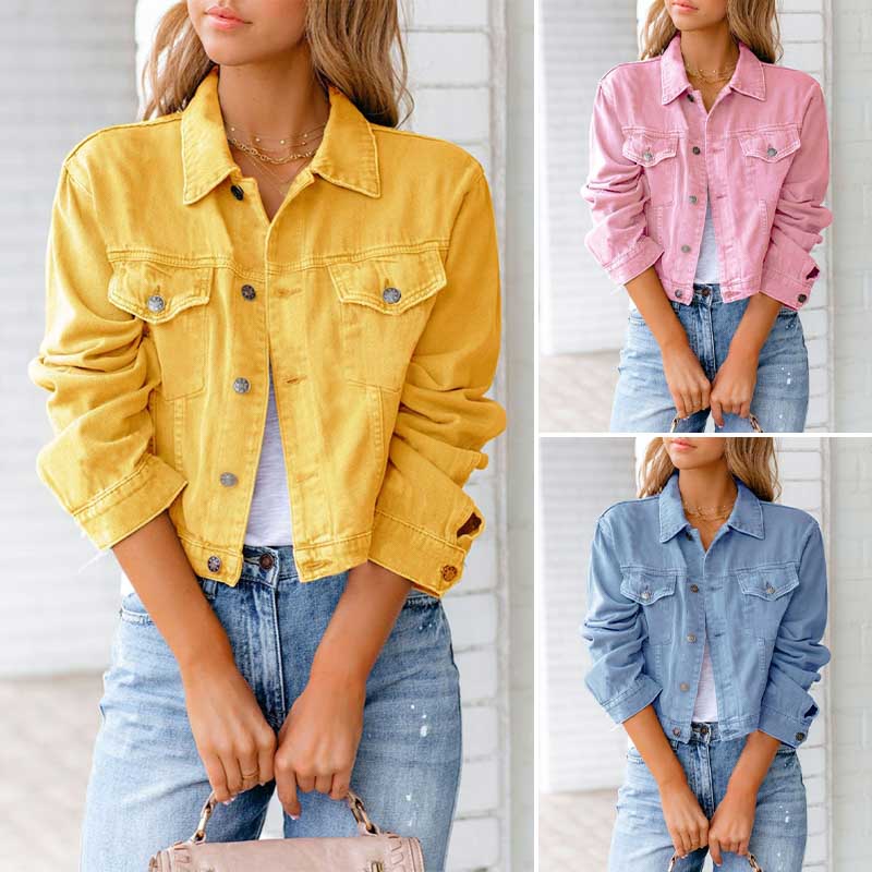 Stylish_Denim_Jacket_for_Women_with_Turn-Down_Collar__Casual_Cotton-Polyester_Blend_Jean_Jacket_3.jpg