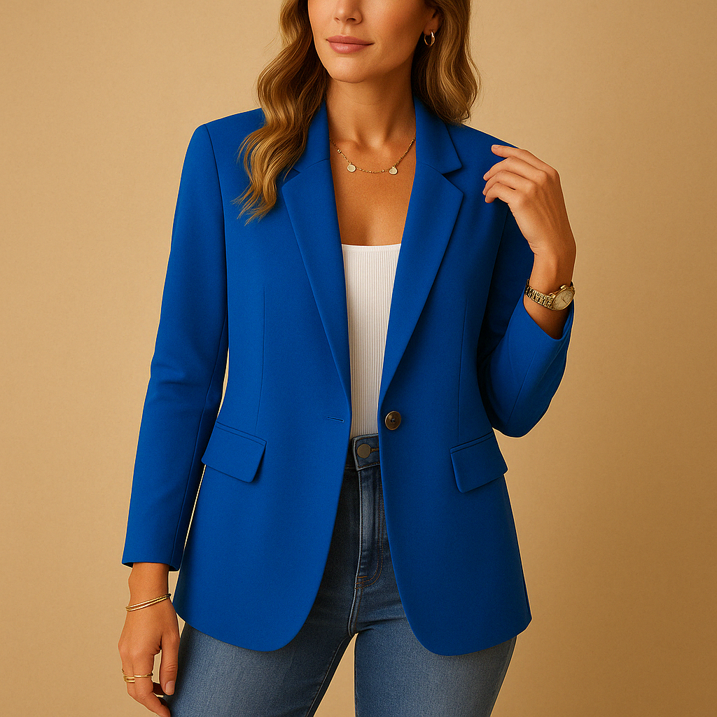 Yvette Sanderson | Classic Single-Button Tailored Blazer For Women