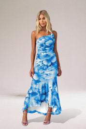 Stephanie Maxwell | One-Shoulder Floral Midi Dress For Women