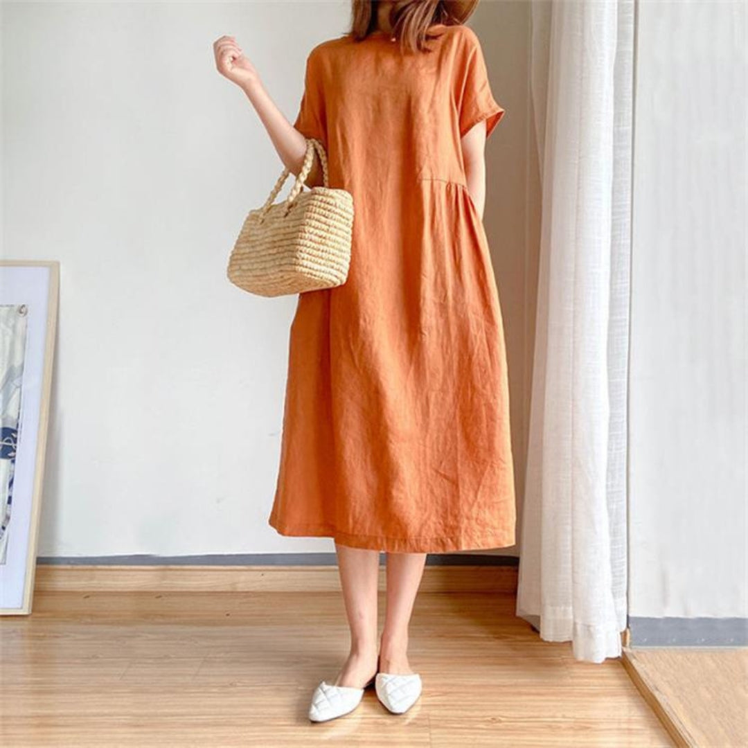 Kayleigh Franklin | Linen Midi Dress For Women