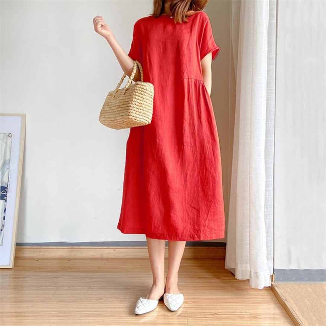 Kayleigh Franklin | Linen Midi Dress For Women