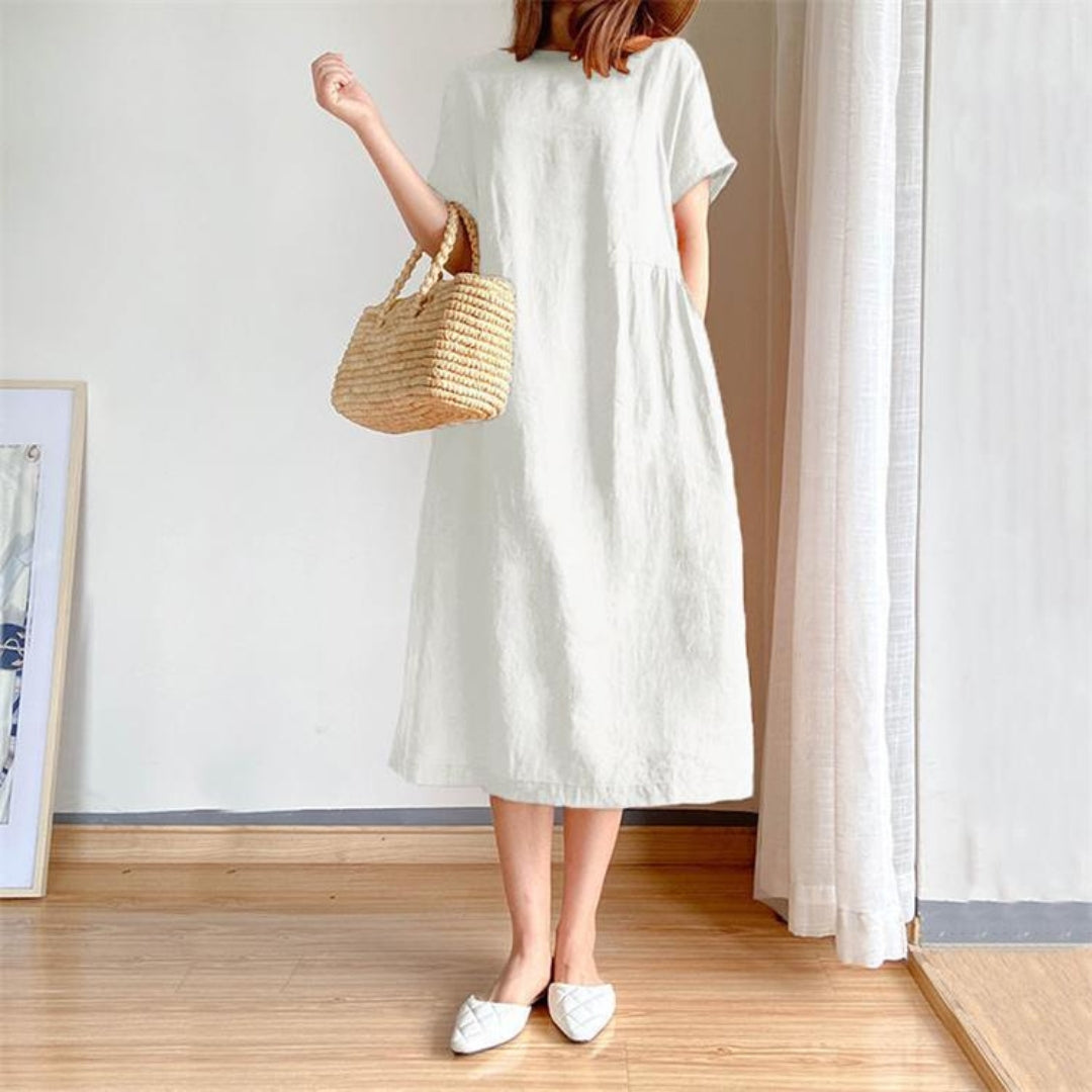 Kayleigh Franklin | Linen Midi Dress For Women