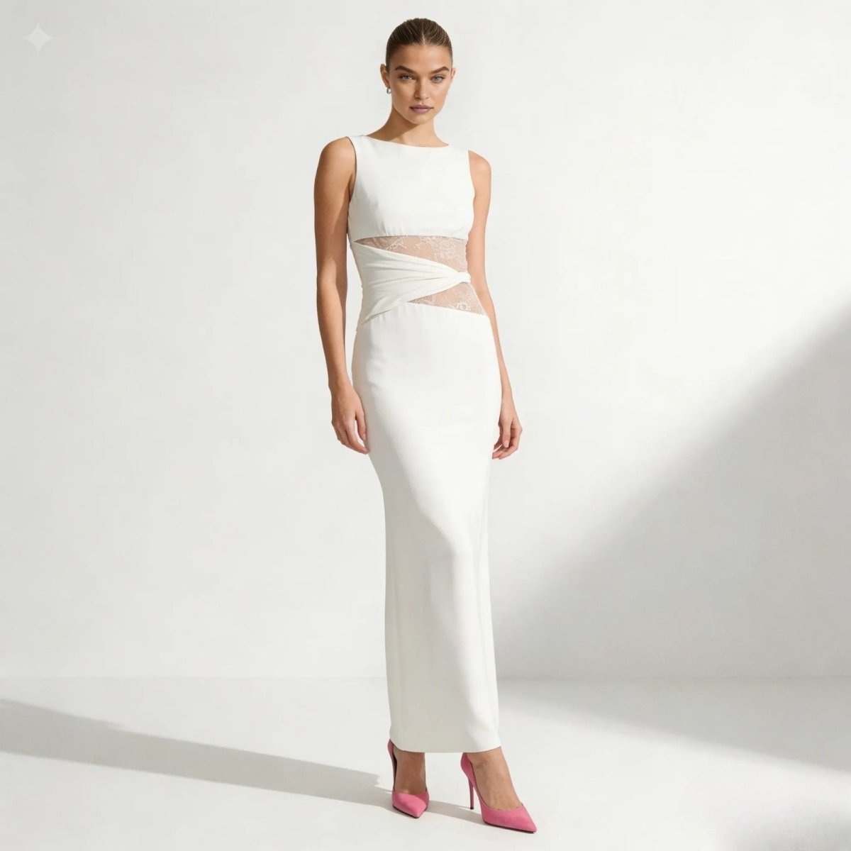 Clara Wexford | Elegant Midi Wedding Dress For Women