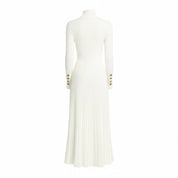 Victoria Ashford | Elegant Pleated Midi Dress For Women