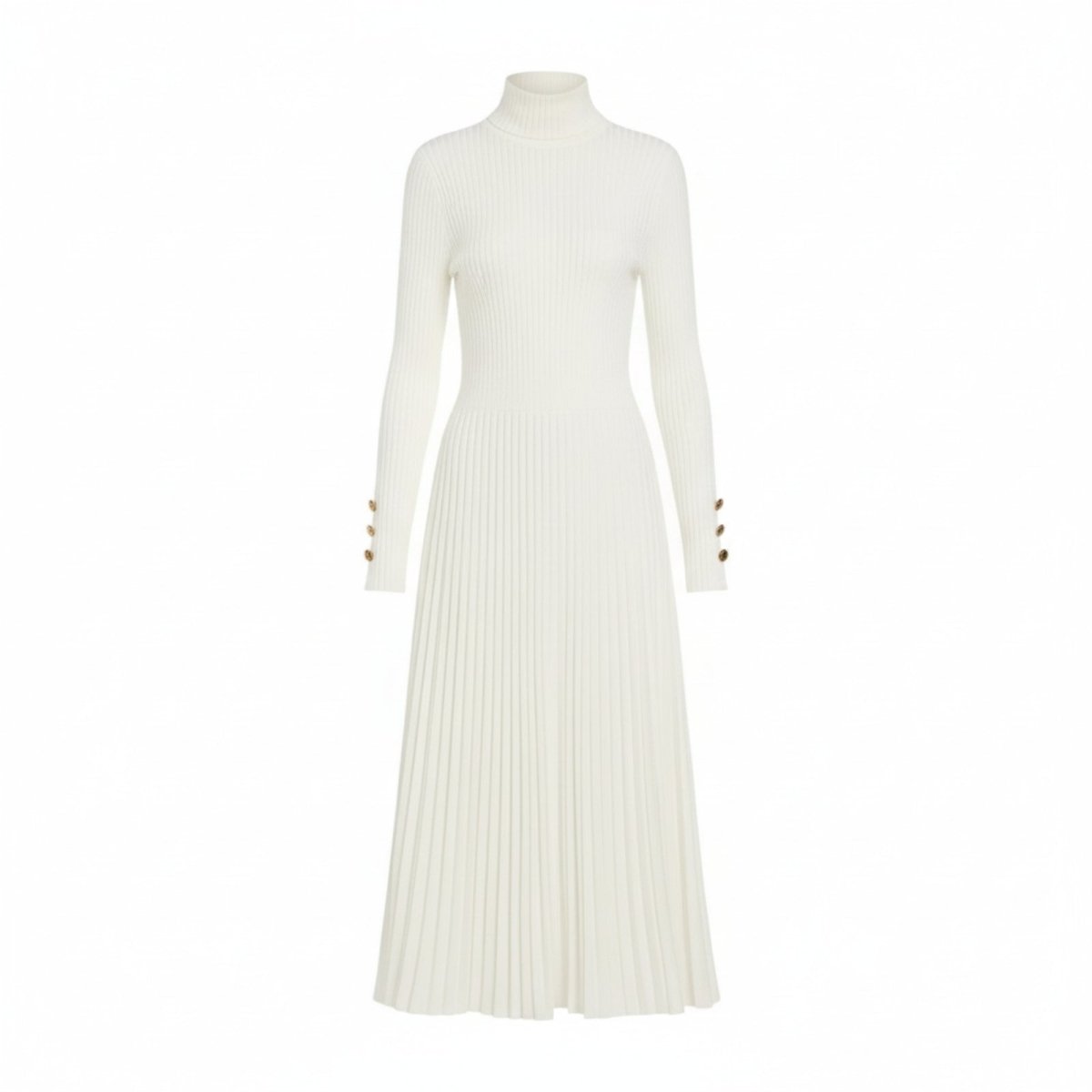 Victoria Ashford | Elegant Pleated Midi Dress For Women