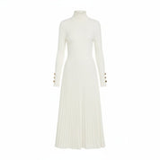 Victoria Ashford | Elegant Pleated Midi Dress For Women