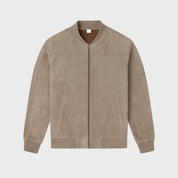 Leonardo Vieri | Suede Zip Bomber Jacket