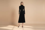 Victoria Ashford | Elegant Pleated Midi Dress For Women