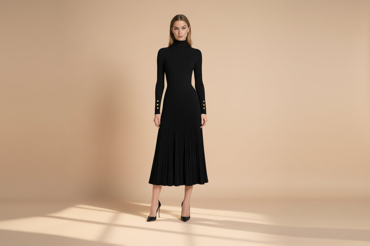 kouvr-fashion-pleated-knit-turtleneck-midi-dress-black-front..jpg