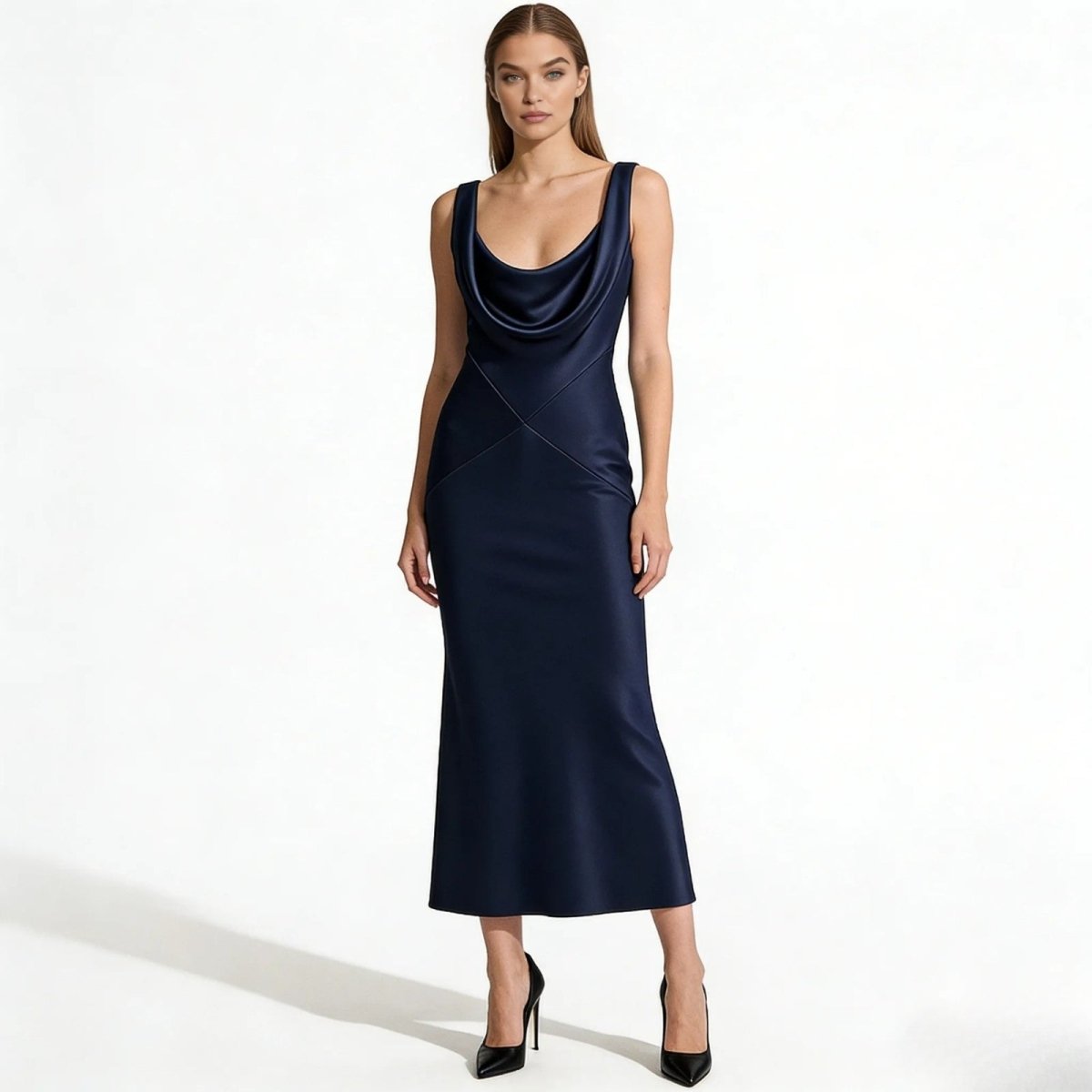 Amelia Hartwell | Satin Maxi Prom Dress For Women