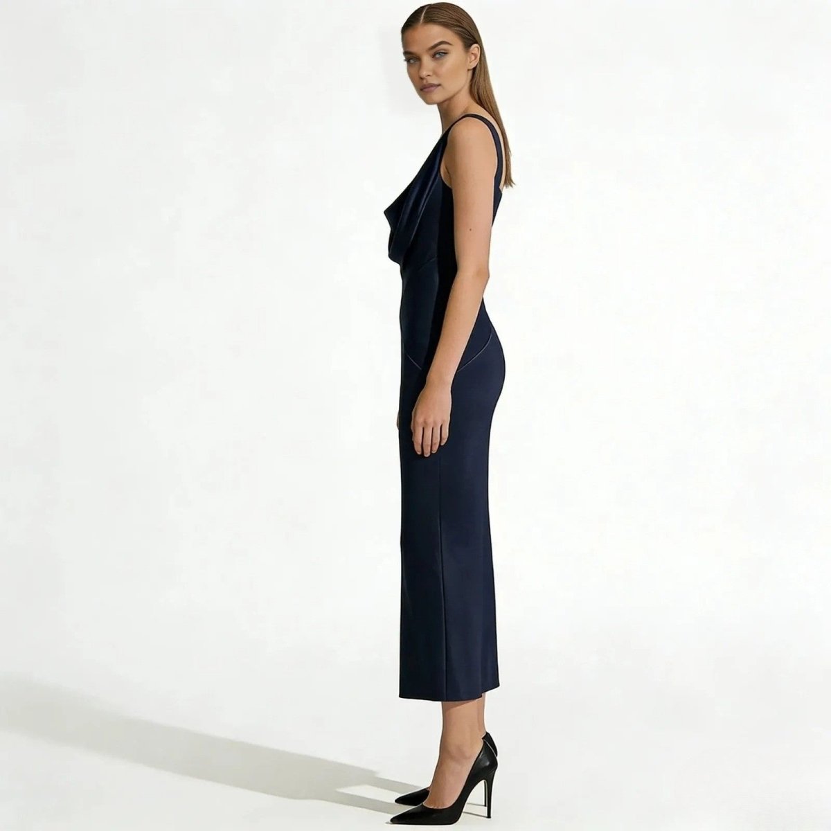 kouvr-fashion-vickie-dress-navy-satin-cowl-neck-maxi-side-profile.jpg
