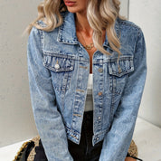 Denise | Women’s Longsleeve Light Wash Denim Jacket