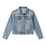 Denise | Women’s Longsleeve Light Wash Denim Jacket