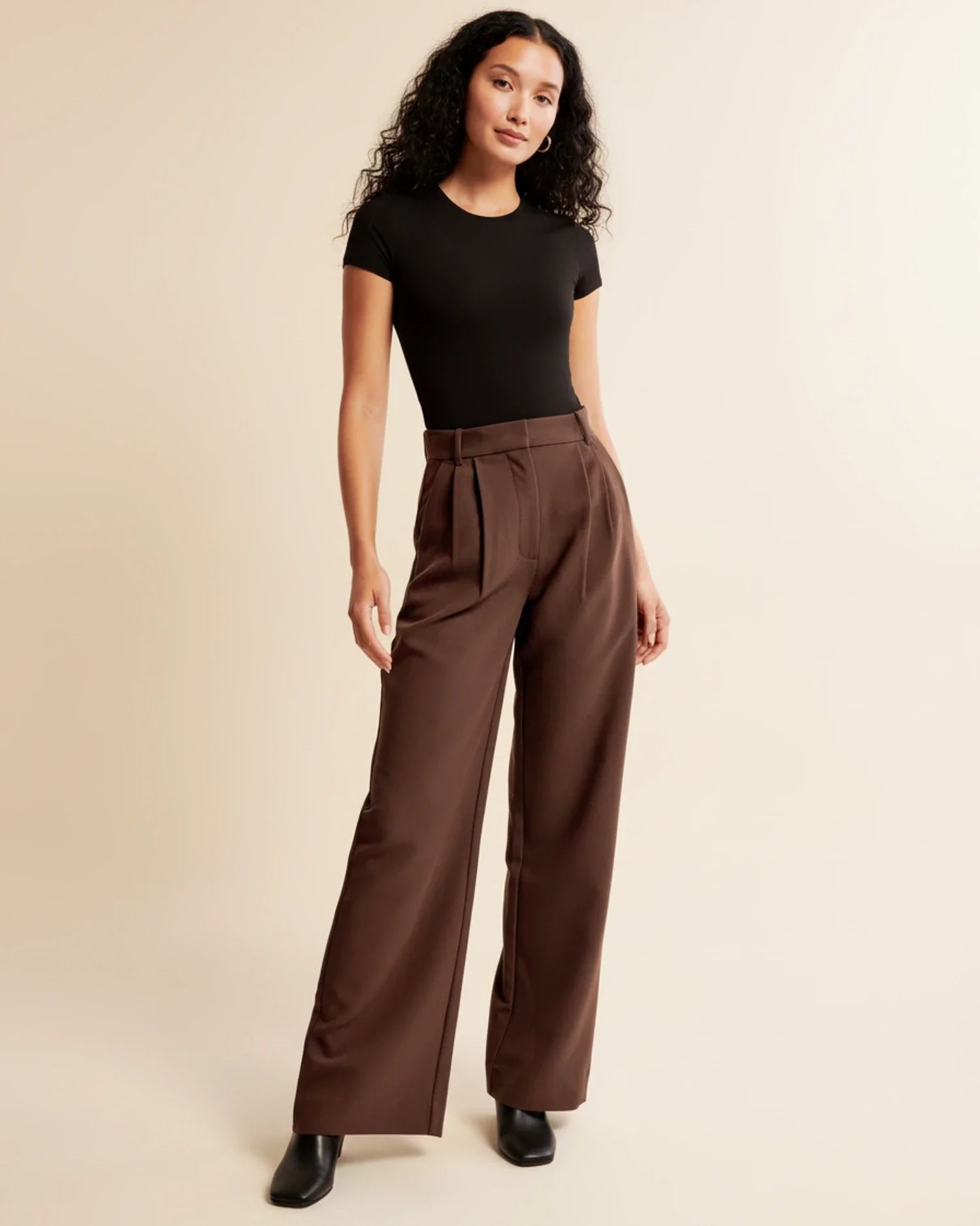 Aurélie Beaumont | Elegant High-Waist Tailored Trousers For Women